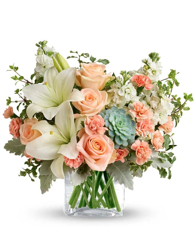 Südliches Pfirsich-Bouquet