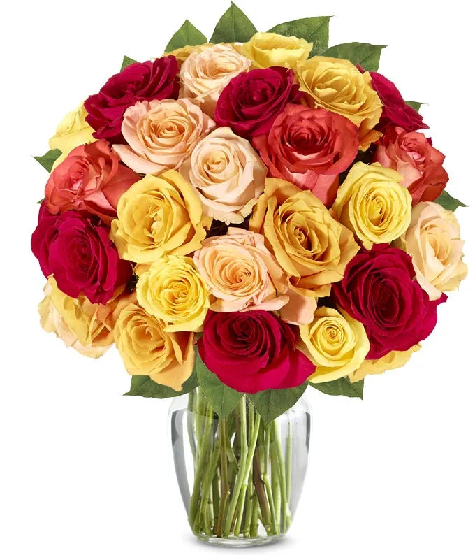 Fall Roses Bouquet - Same-Day Flower Delivery Lake Worth Beach, FL