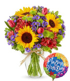 Bubbly Sunflower Birthday
