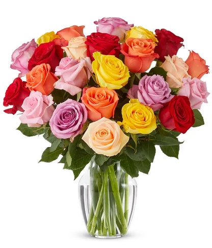 A Dozen Assorted Roses - Same-Day Flower Delivery Wellington, FL