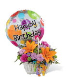 Basket Full of Birthday Blooms