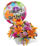 Basket Full of Birthday Blooms