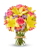 Pink Lemonade Rose & Lily Bouquet